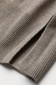 H&M Kaszmirowy sweter z kapturem damski modny luźny oversize obszerny 36 S