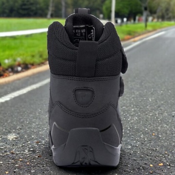 Кожаные мотоциклетные туфли Short City REBELHORN SPARK II BLACK - 42