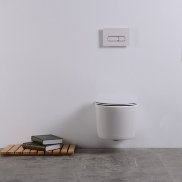 MUSZLA NOVA + DESKA SLIM + PRZYCISK ZESTAW PODTYNKOWY ARBO 7w1