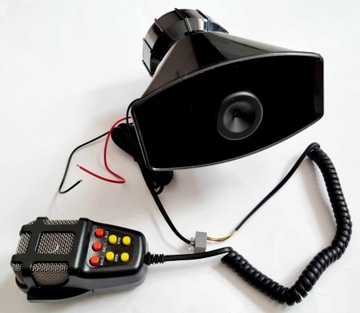 Звук СИРЕНЫ, 7 тонов, настройка звукового сигнала мегафона, ГРОМКАЯ МОЩНОСТЬ 100 Вт!