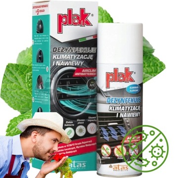 PLAK Środek do odgrzybiania klimatyzacji ATAS PLAK 200 ml DEZYNFEKUJĄCY