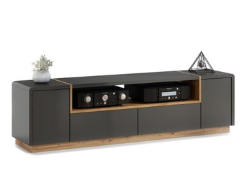 Szafka FOLK RTV-185 - NOWOCZESNA SZARY MAT LOFT