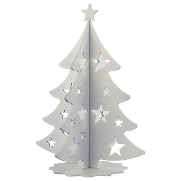 РОЖДЕСТВЕНСКАЯ ЕЛКА металл 3D УКРАШЕНИЕ РОЖДЕСТВЕНСКИЙ ОРНАМЕНТ ЛОФТ белый