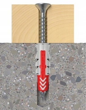 FISCHER KOŁEK KOŁKI ROZPOROWE DUOPOWER 12x60 S Z WKRĘTEM 10SZT