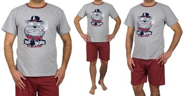 МУЖСКИЕ ПИЖАМЫ 3XL, хлопковые ШОРТЫ BIG BOSS в подарок