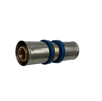 СОЕДИНИТЕЛЬНАЯ ПРЕСС-МУФТА PEX 16 X 16 ЗАЖИМНАЯ 
