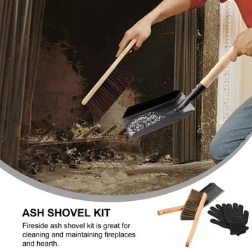 Деревянная щетка Угольная лопата Очистка золы