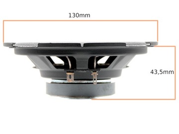 Głośniki JVC 130mm 13cm 250W do AUDI A3 8L 96-03 drzwi przód adaptery