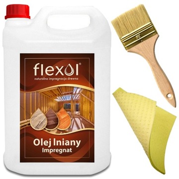 OLEJ LNIANY IMPREGNAT NATURALNY DO DREWNA 5L