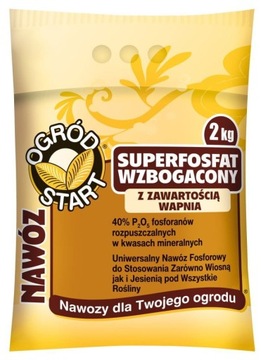 SUPERFOSFAT WZBOGACONY 2kg NAWÓZ FOSFOROWY 40%