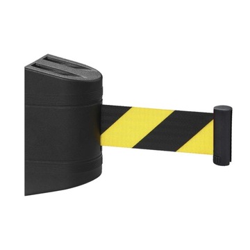 ch-Wall Mounted Barrier Retractable Wall 2m Black