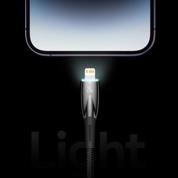 Кабель для быстрой зарядки Baseus Glimmer Series USB-A - USB-C 100 Вт 480 МБ