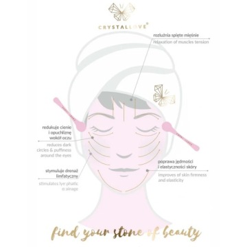 CRYSTALLOVE 3D массажер для глаз с аметистом и кремовым аппликатором