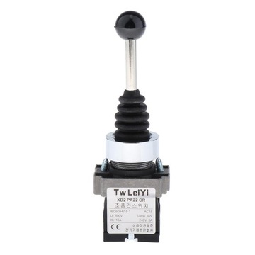 2-pozycyjny kontroler typu joystick ze sprężyną powrotną Przełącznik dwupozycyjny Otwór 22 mm