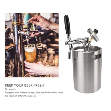 Портативная пивная бочка Mini Growler 5 л