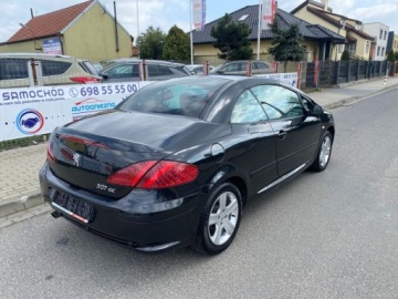 Peugeot 307 I Cabrio 2.0 16V 136KM 2004 Peugeot 307 CC CABRIOLET HARDTOP JASNE SKORY GRZANE FOTELE KLIMATYZACJA CZ, zdjęcie 3