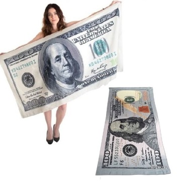 OKAZJA PREZENT DLA TATY RĘCZNIK 100 $ DOLAR USA