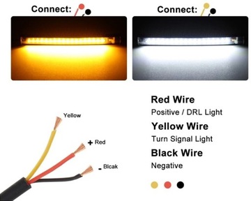 Светодиодные дневные ходовые огни DRL + динамические направления