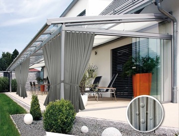 Zasłony Zasłona Ogrodowe Tarasowe Tarasowa Pergola 150cmx270cm Wodoodporne