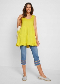 38 Bonprix S30 ЖЕЛТЫЙ ТОП НА РЕМЕШКАХ