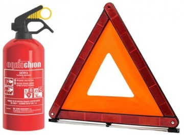 GAŚNICA I TRÓJKĄT - ZESTAW BEZPIECZEŃSTWA DO AUTA