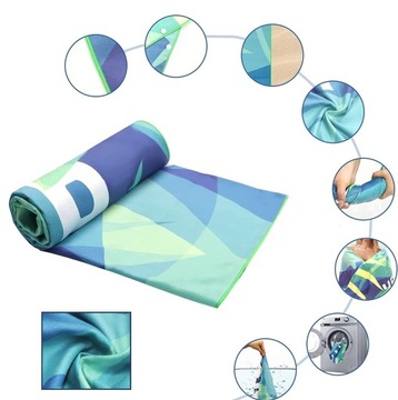 Большое быстросохнущее пляжное полотенце 150х70 (D034)