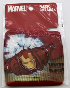 Детская двухслойная хлопковая маска IRON MAN MARVEL