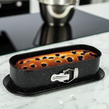 TORTOWNICA BLACHA FORMA DO PIECZENIA CIASTA PROSTOKĄTNA KEKSÓWKA 34X15,5 CM