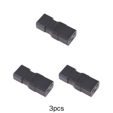 3x IEC 320 C14 Męski Na C19 żeński Adapter
