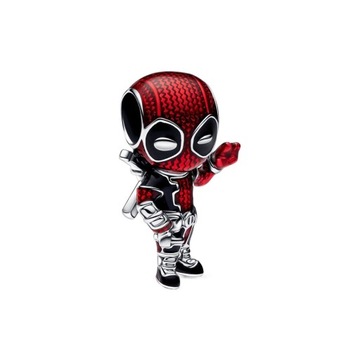 S925 Srebrna Charms Deadpool Marvel