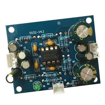 Stereofoniczny moduł przedwzmacniacza audio 5532 DIY HiFi