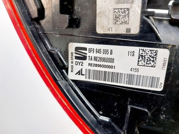 SEAT ARONA 6F9 21R. SVĚTLO LEVÝ ZADNÍ PALCŮ 6F9945095B