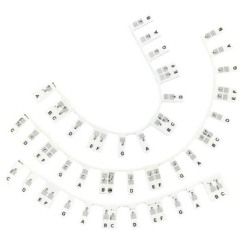 Съемные этикетки для нот для фортепиано для обучения начинающих детей.