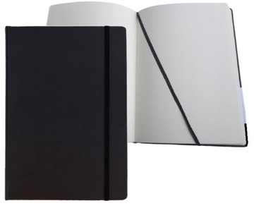 Альбом для рисования с ластиком, А4, 50 листов, твердый переплет, закладка, черный альбом для рисования