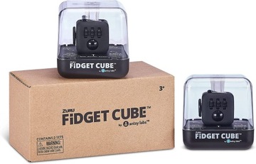 Fidget Original Cube Черный кубик-антистресс 2 шага