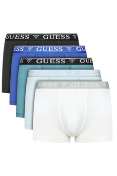 GUESS Bawełniane bokserki męskie z logo 5 pack XXL