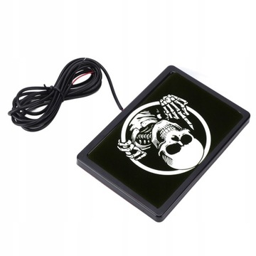 DC12V 4x6in Светодиодный флаг с рисунком скелета