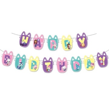 Koci Domek Gabi OBRUS украшения на день рождения БЕСПЛАТНО