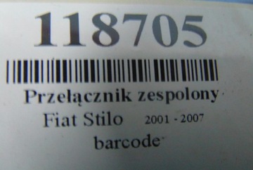 FIAT STILO 1.2 8V BENZÍN PŘEPÍNAČ KOMBINOVANÝ 07353729620