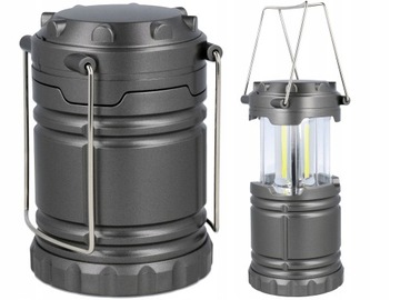 DUŻA SKŁADANA LATARKA KEMPINGOWA LAMPKA COB 30 LED