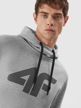 4F МУЖСКАЯ СПОРТИВНАЯ ФУТБОЛКА С БАЗОВЫМ КАПЮШОНОМ