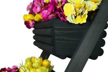 ДЕРЕВЯННАЯ САДОВАЯ ЦВЕТОЧНАЯ КОРОБКА ЛЕСТНИЦА ПОДСТАВКА ТРАВЯНАЯ КРУМКА ДЛЯ САДА ТЕРРАСА БАЛКОН