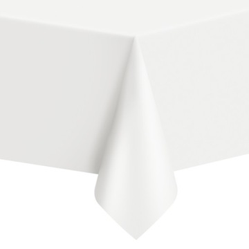 Obrus foliowy Biały Dekoracja na Stół 137x274 cm
