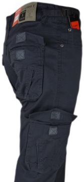 Брюки-карго W40 L30, графитово-серые, эластичные, разных размеров, короче