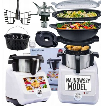 SilverCrest Monsieur Cuisine Умный кухонный комбайн 1200 Вт с крышкой RATY 691