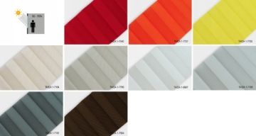 Образцы ткани для жалюзи плиссе 50-70% BLACKOUT