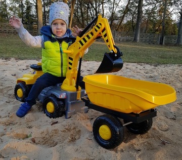 МЕГА БОЛЬШОЙ ЭКСКАВАТОР ЕЖДЗИК + ШЛЕМ + ЛОПАТА