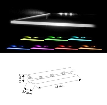 Светодиоды RGB - 9 точек/15 цветов/Пульт дистанционного управления/Клип