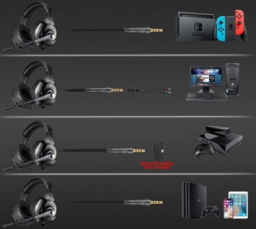 ИГРОВЫЕ НАУШНИКИ С МИКРОФОНОМ ДЛЯ ГЕЙМЕРОВ