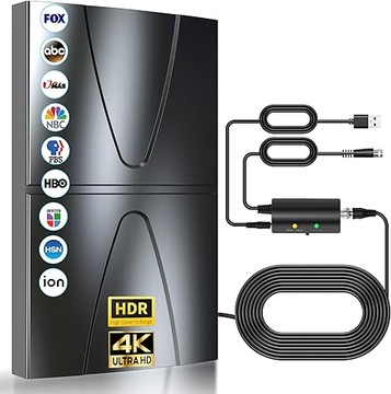 Antena domowa zewnętrzna wewnętrzna HDTV HD001